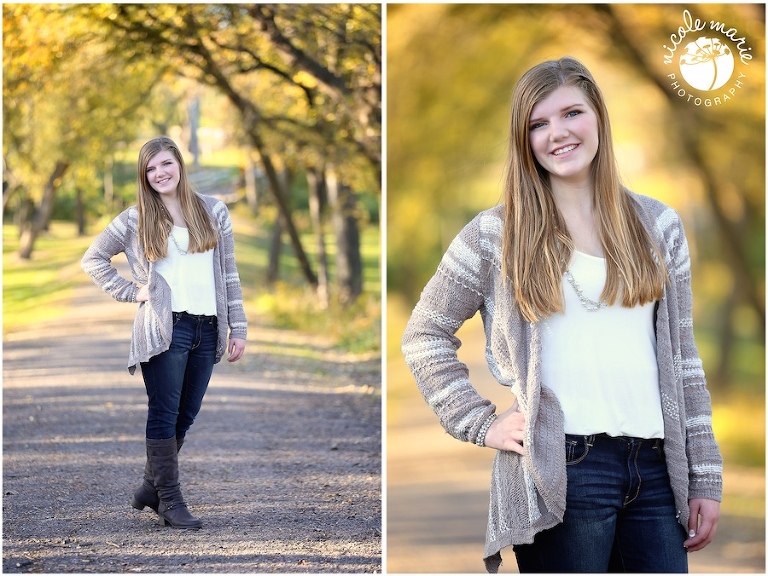 18 Autumn senior girl portrait sioux falls sd photography