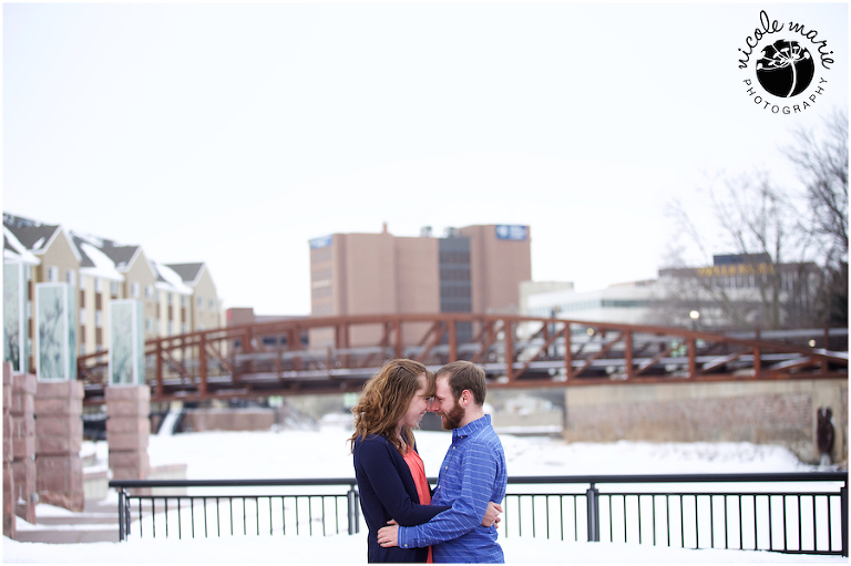 21 N+K engagement couple love winter portrait sioux falls sd photography