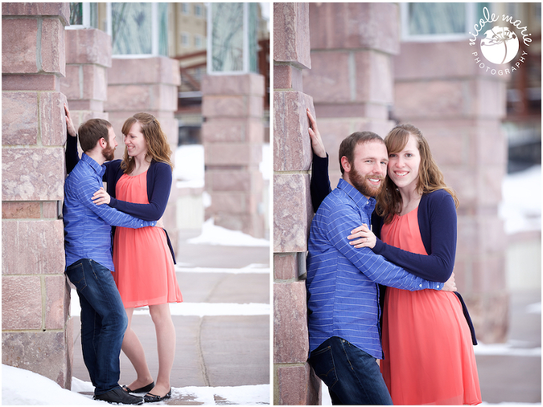 22 N+K engagement couple love winter portrait sioux falls sd photography