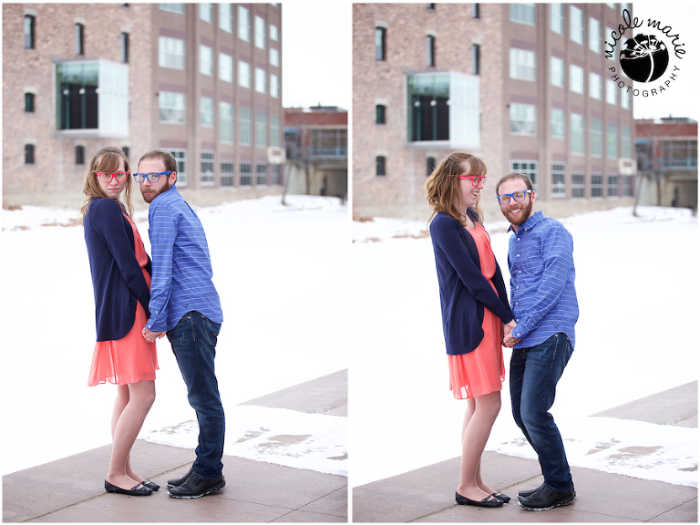 27 N+K engagement couple love winter portrait sioux falls sd photography