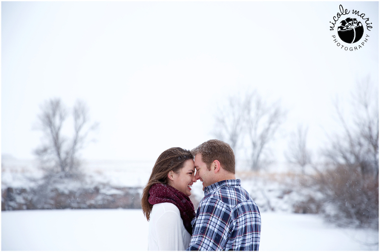 10 C+M engagement couple love winter portrait sioux falls sd photography