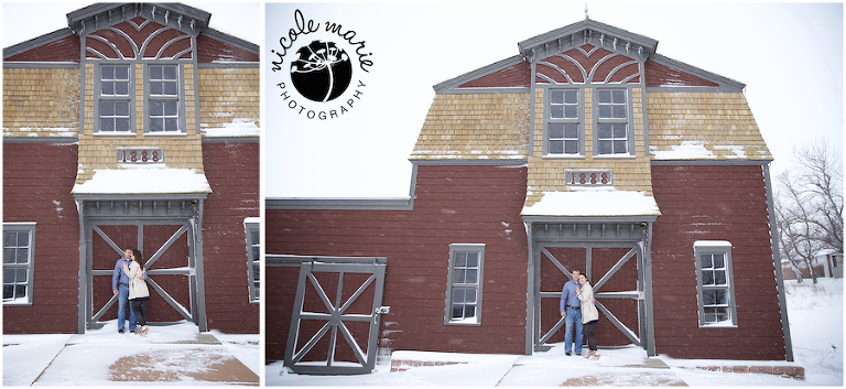 21 C+M engagement couple love winter portrait sioux falls sd photography