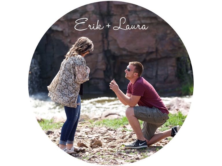 01 E+L proposal engagement couple love falls park portrait sioux falls sd photography