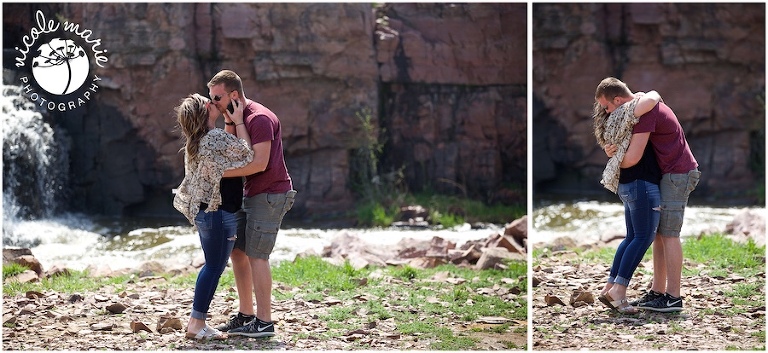 04 E+L proposal engagement couple love falls park portrait sioux falls sd photography