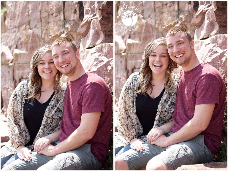 13 E+L proposal engagement couple love falls park portrait sioux falls sd photography