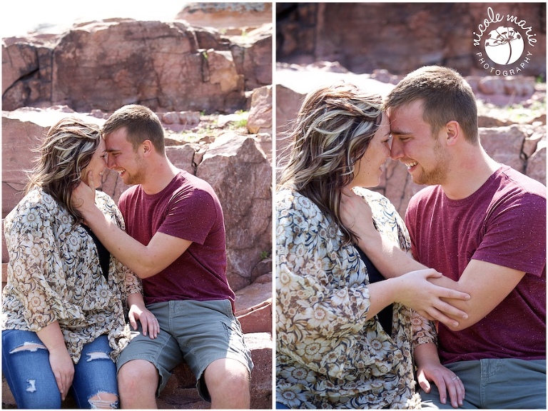 15 E+L proposal engagement couple love falls park portrait sioux falls sd photography